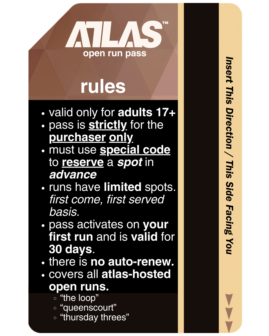 D. Unlimited Open Run Pass - Image 4
