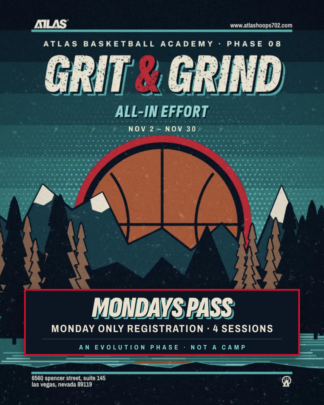 aba | 4-session pass | monday only registration