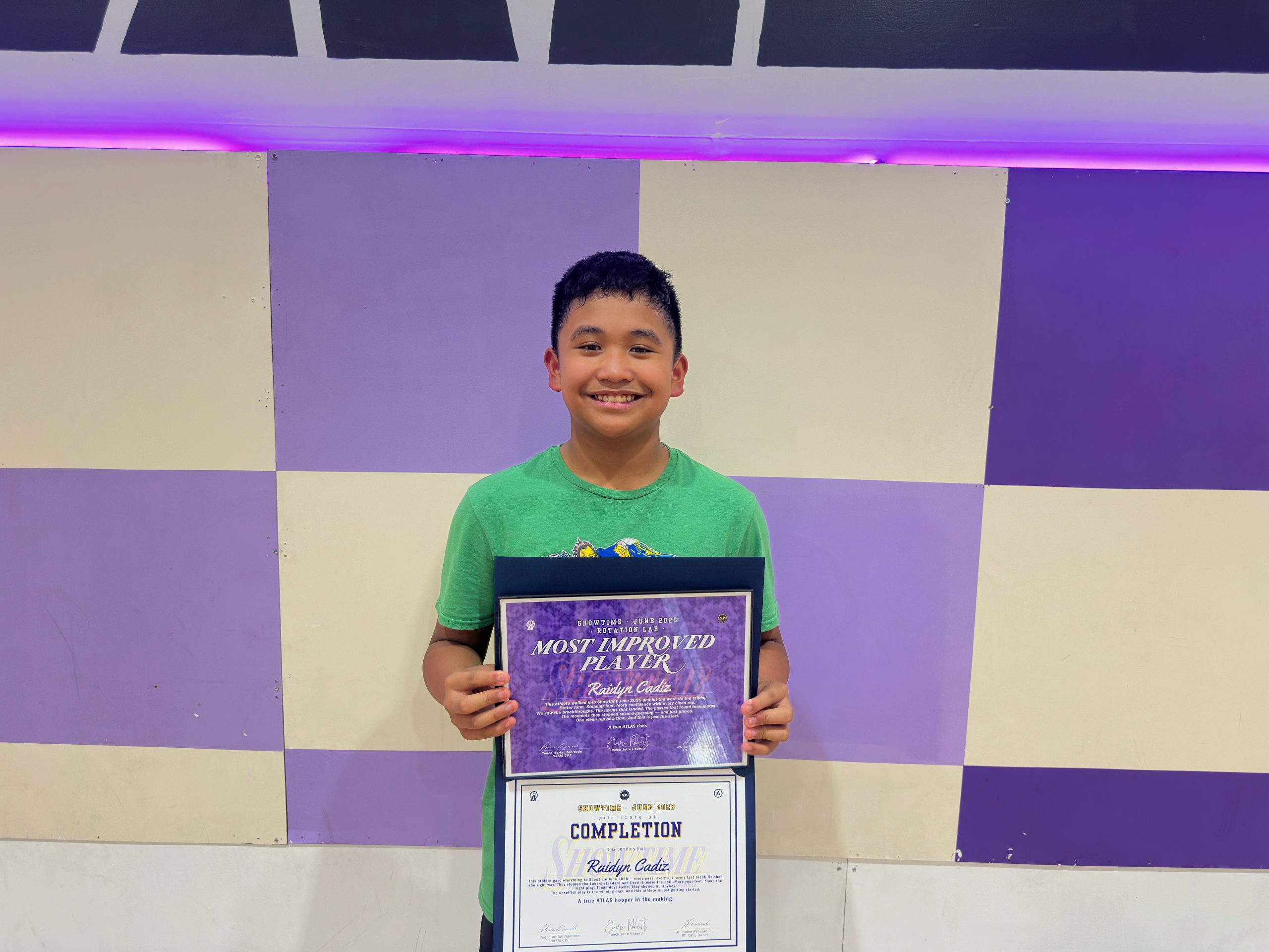 Raidyn, Showtime Most Improved — Rotation Lab