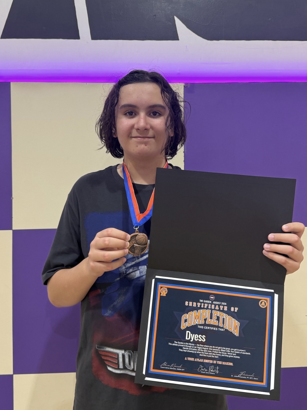 Dyess, most improved player, Rookie Lab, The Garden August 2026, atlas basketball academy