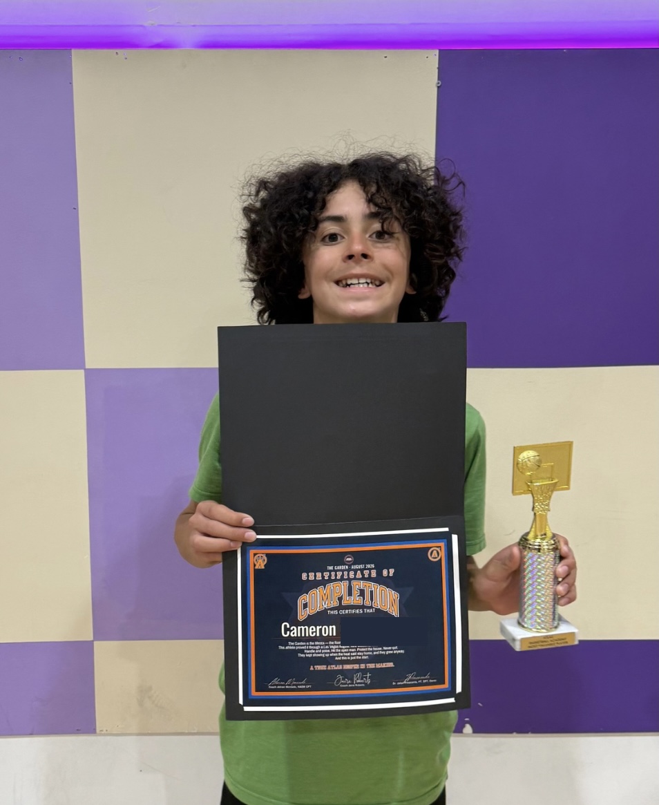 Cameron, most valuable player, The Garden August 2026, atlas basketball academy